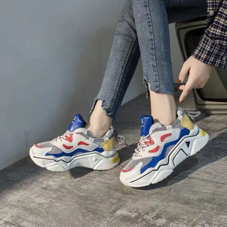 Giày ulzzang 2 dây phối màu