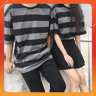 [ LẺ RẺ NHƯ BUÔN ] Áo kẻ cộc tay nhiều màu dáng thụng 2size M L nam nữ