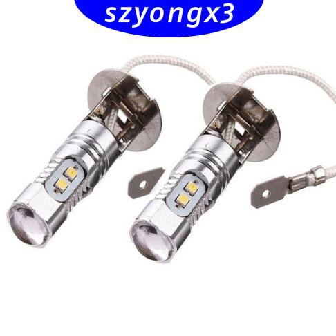 Set 2 Bóng Đèn Led H3 2323 10smd 12v-24v 6500k Chuyên Dụng Cho Xe Hơi