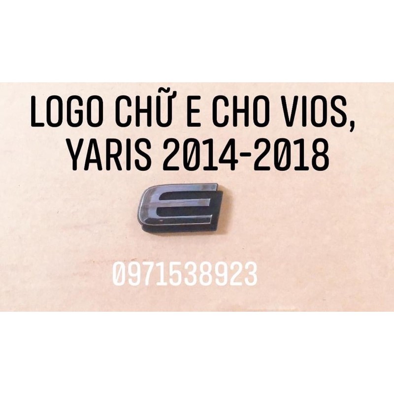Chữ nổi VIOS E G dán đuôi xe