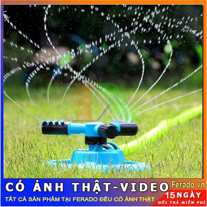 Ống phun tưới nước tự động xoay 360 độ với lực nước 3600 mét vuông cho khu vườn