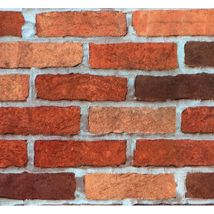 1 mét giấy dán tường GẠCH VÀNG NÂU khổ 45cm có keo sẵn