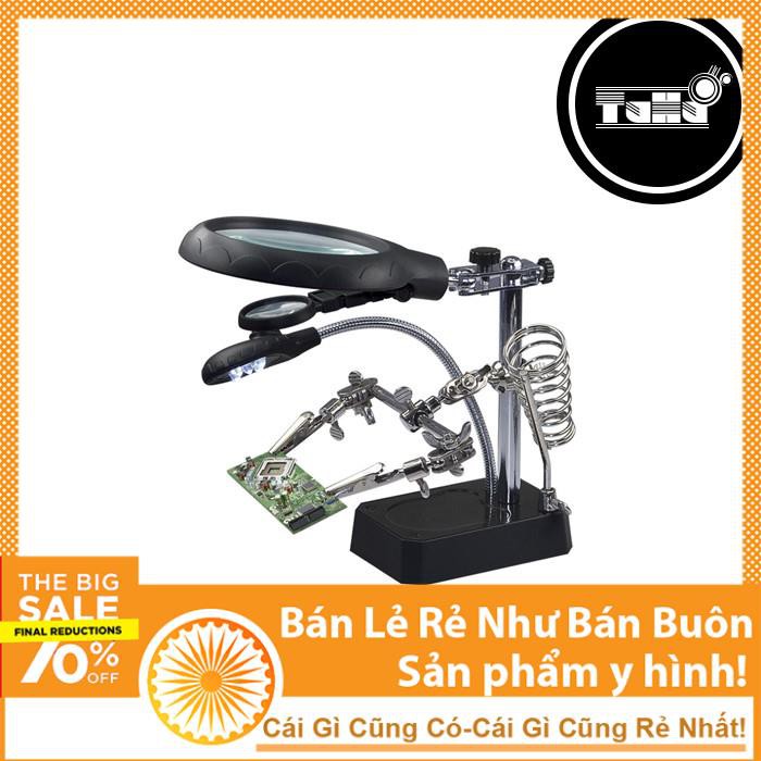 Kính Lúp Đôi Để Bàn Có Đèn Led Chiếu Sáng KL45