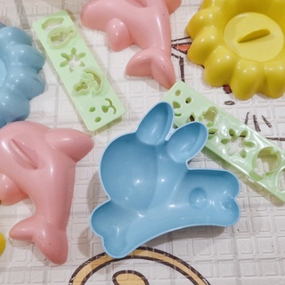 Khuôn Bento Ép Cơm Thỏ, Hoa, Cá Heo Cho Bé