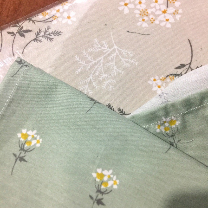 Set ga gối cotton hoa nhí vitage