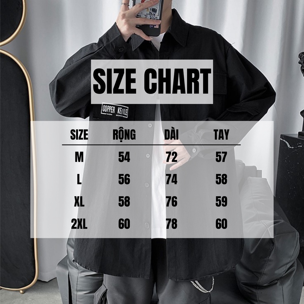 Áo Sơ Mi Dài Tay COPPER KETTLE, Kiểu Dáng Công Sở Style Hàn Quốc