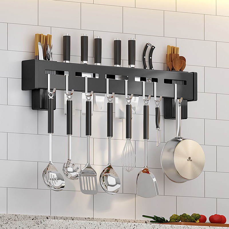 Kệ để dao thớt,giá treo đa năng dao thớt nhà bếp bằng inox không gỉ kích thước 50cm