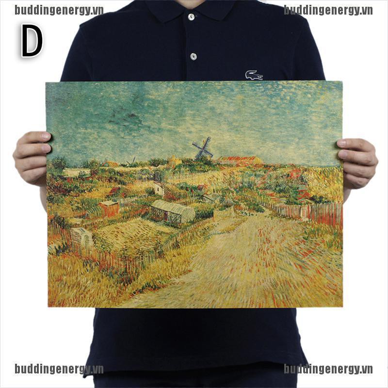 Tranh canvas treo tường in bức vẽ nổi tiếng của họa sĩ Van Gogh chất lượng cao