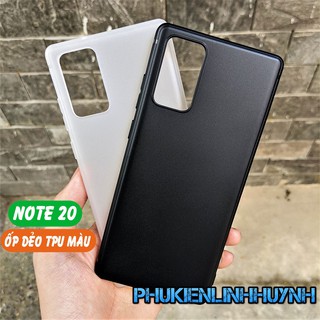 Samsung Galaxy Note 20_Ốp lưng dẻo TPU nhiều màu siêu mỏng, ôm sát mặt lưng máy.