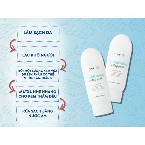 Kem Dưỡng Trắng Da Body Tone-Up Whitening Milky Pack