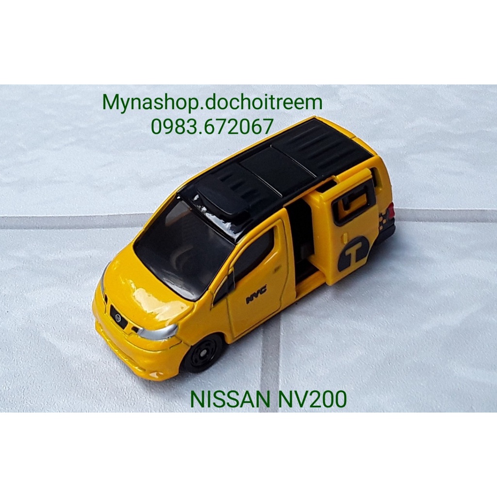 Xe mô hình tĩnh tomica không hộp - Nissan NV200 - xe taxi