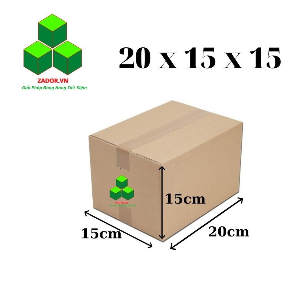 Combo 20 hộp carton 20x15x15 / thùng carton / thùng giấy carton