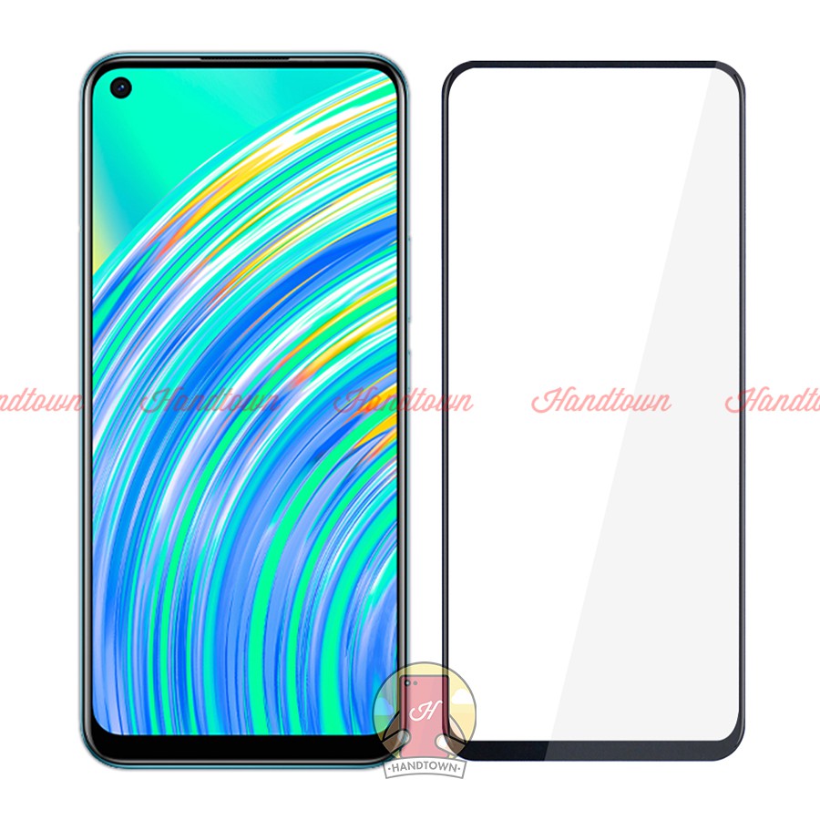 Kính Cường Lực Full Màn Đen Full Keo Realme C17 C 17 Không Chấm Li Ti Chống Trầy Xước Chống Va Đập Độ Trong Suốt Cao
