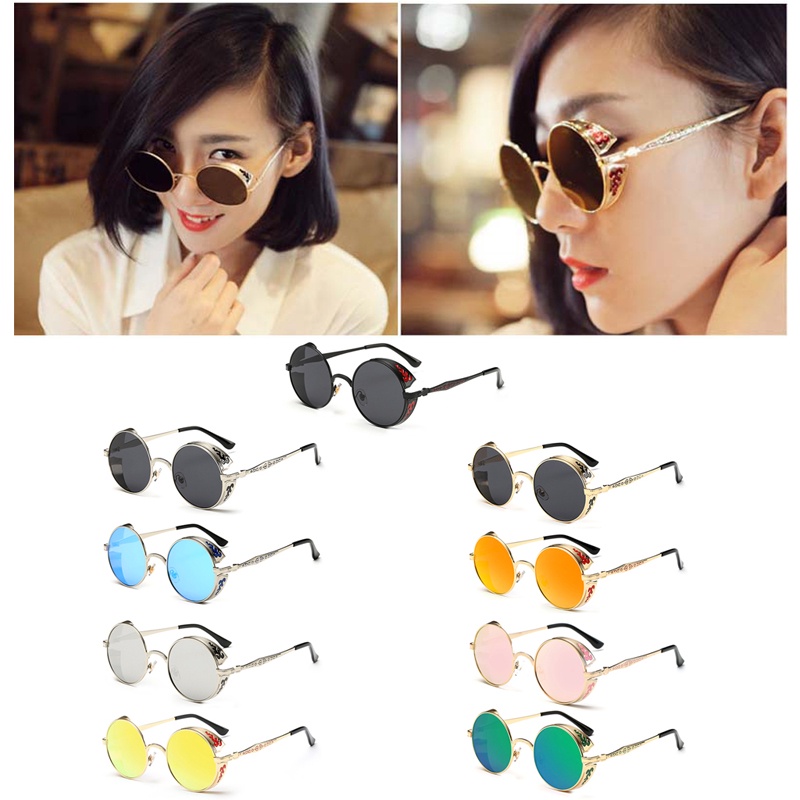 Kính Mát Phân Cực Gọng Tròn Phân Cực Thời Trang Cho Nam Nữ