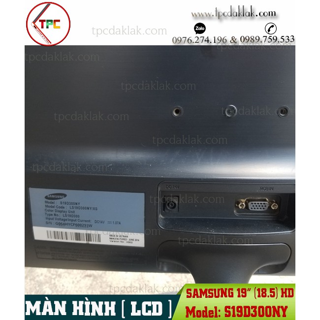 Màn hình Máy Tính Bàn Samsung 19 inch S19D300NY | LCD Desktop PC Samsung LS19D300NY/XS | BigBuy360 - bigbuy360.vn