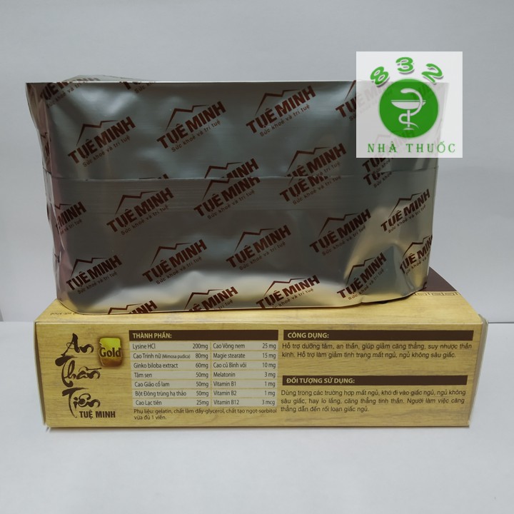 An Thần Tiên Gold - Viên uống giúp ngủ ngon hộp 30 viên
