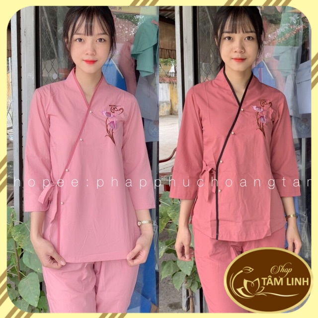 Áo Lam Đi Chùa # XÉO NƠ THÊU KATE GIÁ RẺ VÔ ĐỊCH