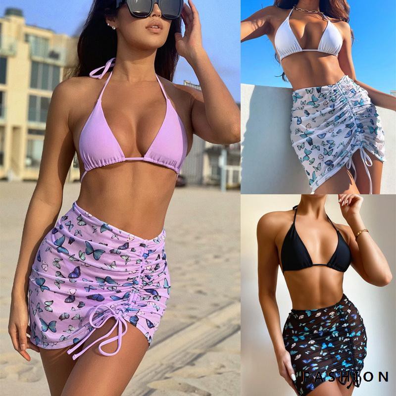 Bộ Đồ Bơi Ba Mảnh Thời Trang Dành Cho Nữ