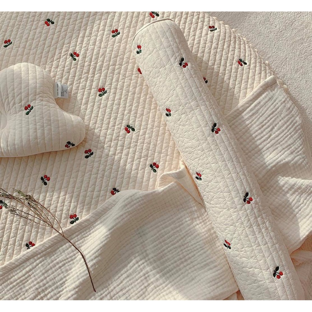 GỐI ÔM TRÒN COTTON THÊU CHO BÉ #madeinKorea, quilting, Dottodot, Dot to dot, Malolotte, nội địa Hàn