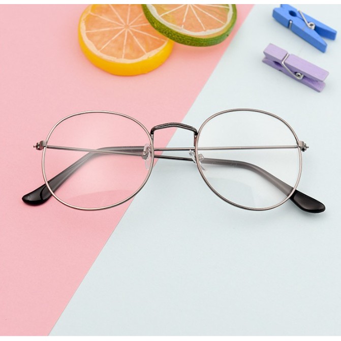 Mắt kính Nam Nữ Khung tròn kim loại Thời trang Đơn giản Glasses 1Pcs-MS10 | BigBuy360 - bigbuy360.vn