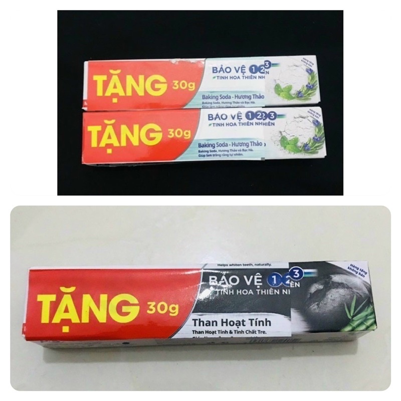 Kem Đánh Răng P/s 30g - Than Tre Hoạt Tính , Baking Soda Hương Thảo