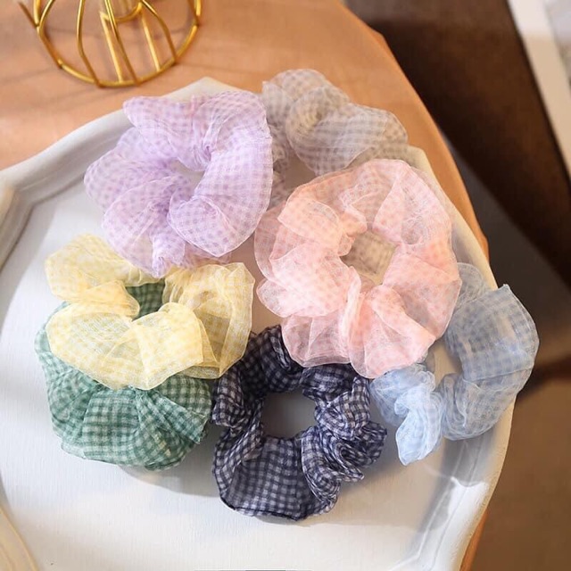 Dây buộc tóc, Cột tóc Scrunchies Hoa Quả Nhiều Màu