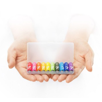 [Giá tốt nhất] Pin tiểu Xiaomi Rainbow AA số 5 – AAA số 7 (Hộp 10 viên)