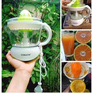 Máy vắt cam Sokany dùng điện dung tích 800ml, máy vắt cam tự động