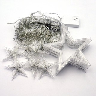 BỘ ĐÈN LED RÈM CHÓP NHÁY ĐỦ MÀU 12 HÌNH NGÔI SAO 12 SỢI