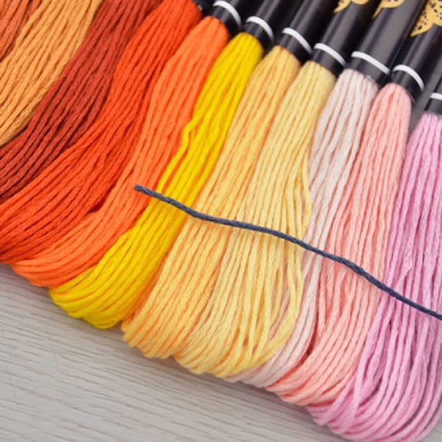 Set chỉ thêu cotton 50 tép/ 100 tép