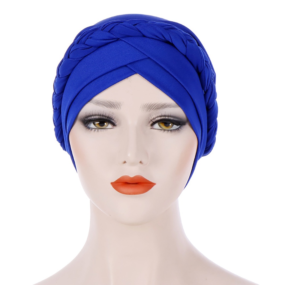 Mũ Turban Trùm Đầu Màu Trơn Thời Trang Cho Phụ Nữ Hồi Giáo