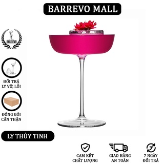 New York Rosy Glow Champagne Saucers CT0024 - Ly Thủy Tinh