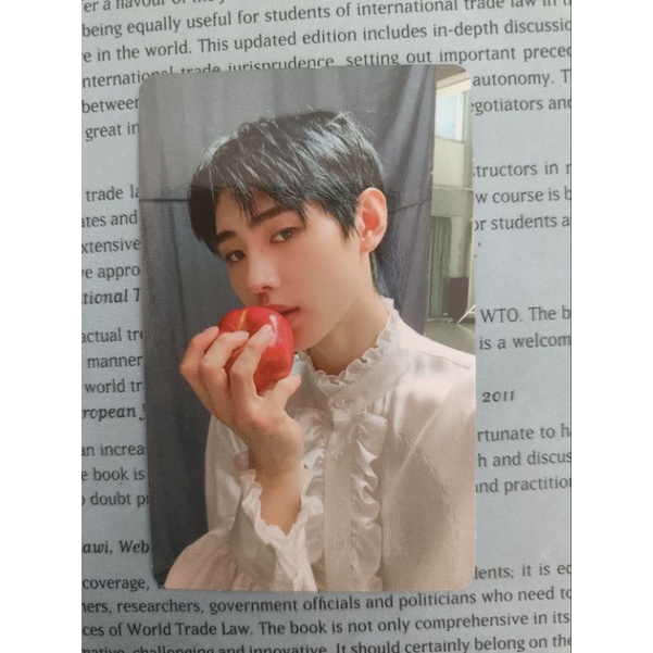 thẻ ảnh photocard sunghoon cắn táo photocard album official nhóm nhạc enhypen