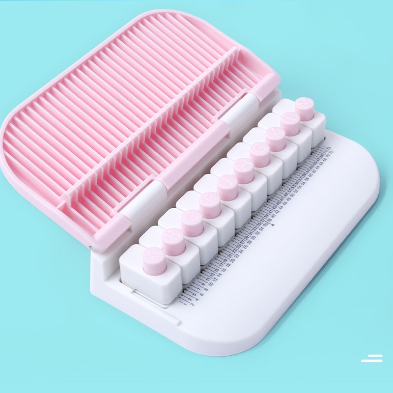 Máy bấm giấy đục lỗ dập nổi hình 26 chữ cái tiếng anh tiện dụng