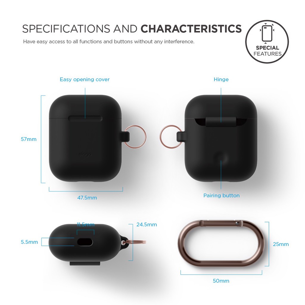 Bao bảo vệ Airpods 1 / Airpods 2 / Airpods Pro silicon nhiều màu