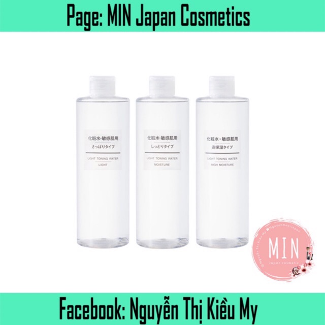 Lotion Muji Light Toning Water High Moisture 200ml