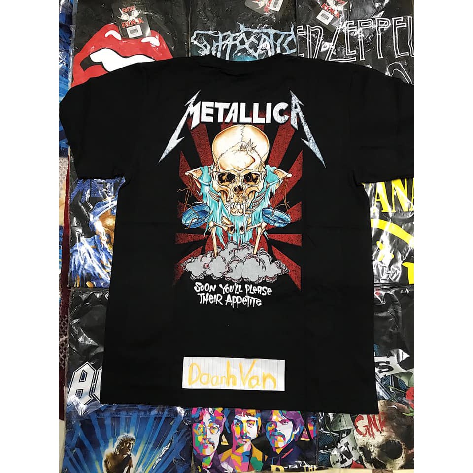 ⚡️[FREESHIP] - Áo rock band tee Metallica size M,L,XL cao cấp full tag túi