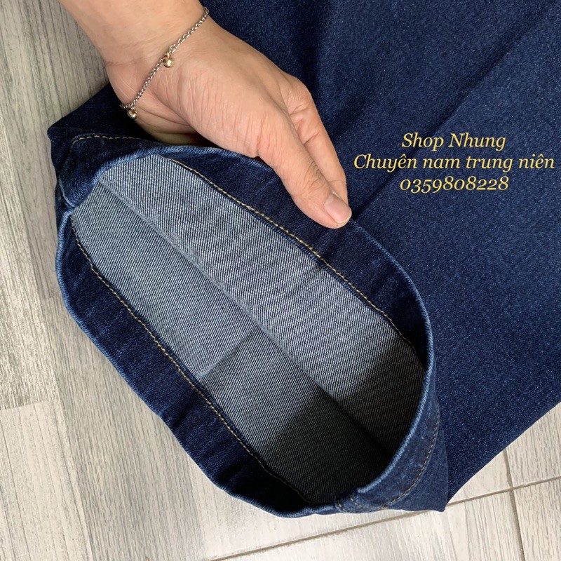 Quần Short Jean Nam Trung Niên hàng công ty dày dặn co giãn cao cấp, dày dặn + Ảnh Thật