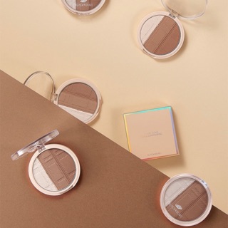 Phấn highlight và tạo khối black rouge up and down triple contouring
