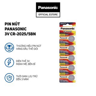 Pin Cmos CR2025 Panasonic cho chìa khóa ô tô máy tính đồ chơi đa năng