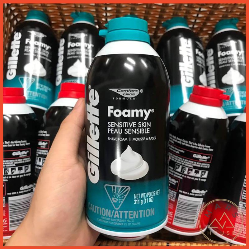 Bọt cạo râu Gillette Foamy 311g - Chính hãng Mỹ
