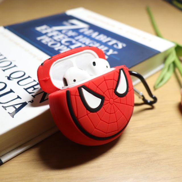 [ Ảnh that 100% shop tự chụp] Case Cao su cao cấp Airpods 1/2 hình spaideman siêu kute