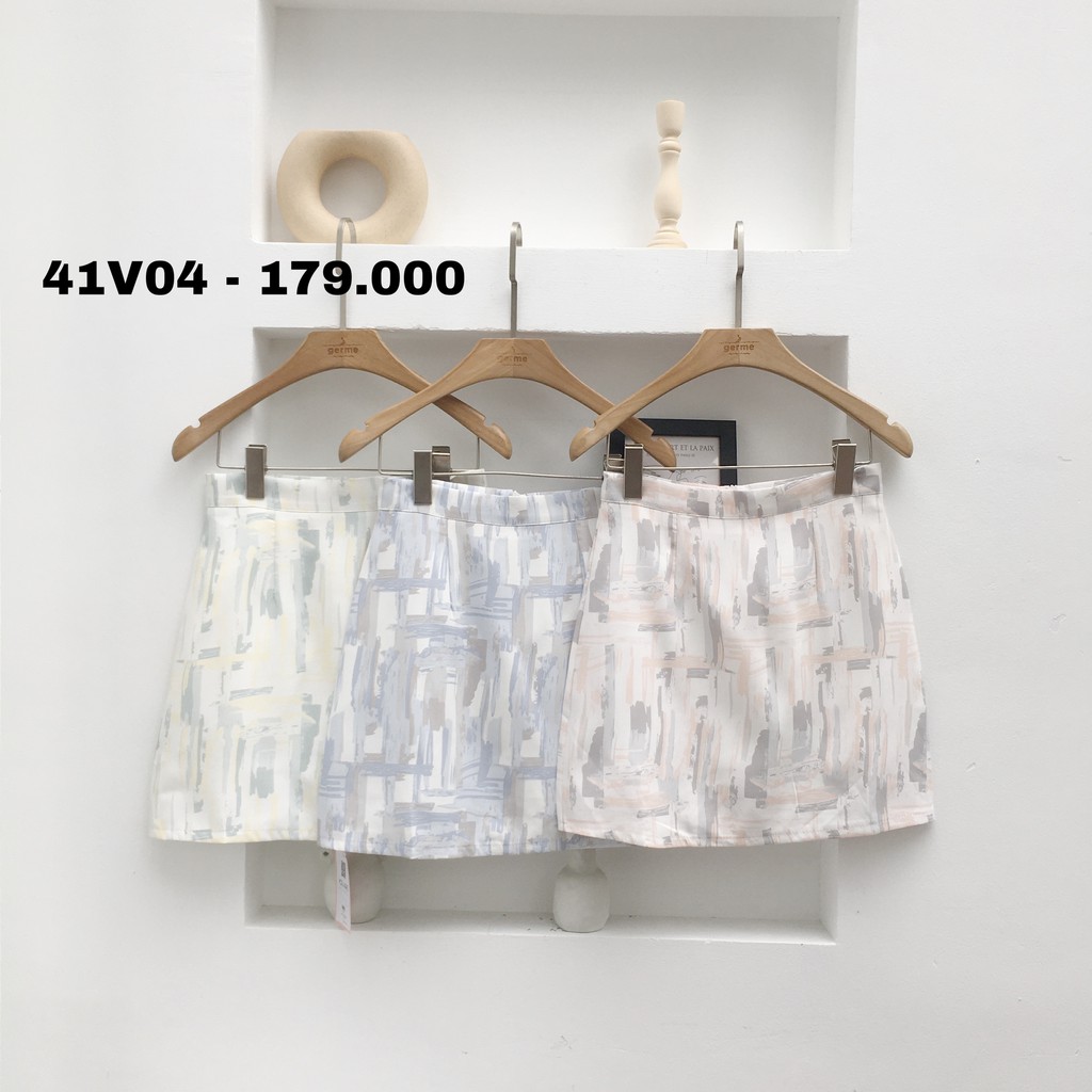 [Mã WABRLOW5 giảm 15% đơn 300K] Chân váy ngắn loang 41v04 by germe | BigBuy360 - bigbuy360.vn