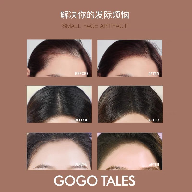 Phấn Phủ Bột Dặm Đen Chân Tóc GOGO TALES Che Khuyết Điểm Làm Dày Tóc Ngay Lập Tức Chống Bết Tóc Có Thể Phấn Tạo Khối