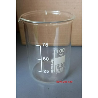 Cốc thủy tinh có mỏ 100ml của Đức