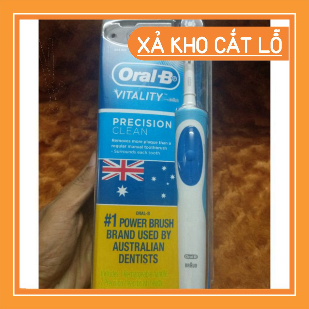 RẺ CHUA TUNG CO Bàn chải điện Oral B Vitality Pro White Electric Toothbrush tặng1 đầu bàn chải Úc RẺ CHUA TUNG CO