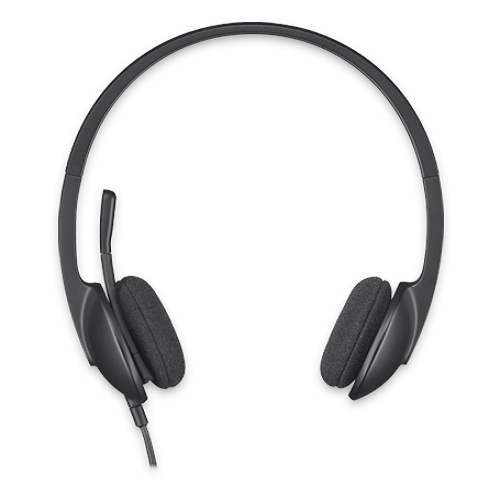 Tai nghe Logitech H340 độ dài dây cáp lên đến 1,8m kết nối dễ dàng thông qua USB