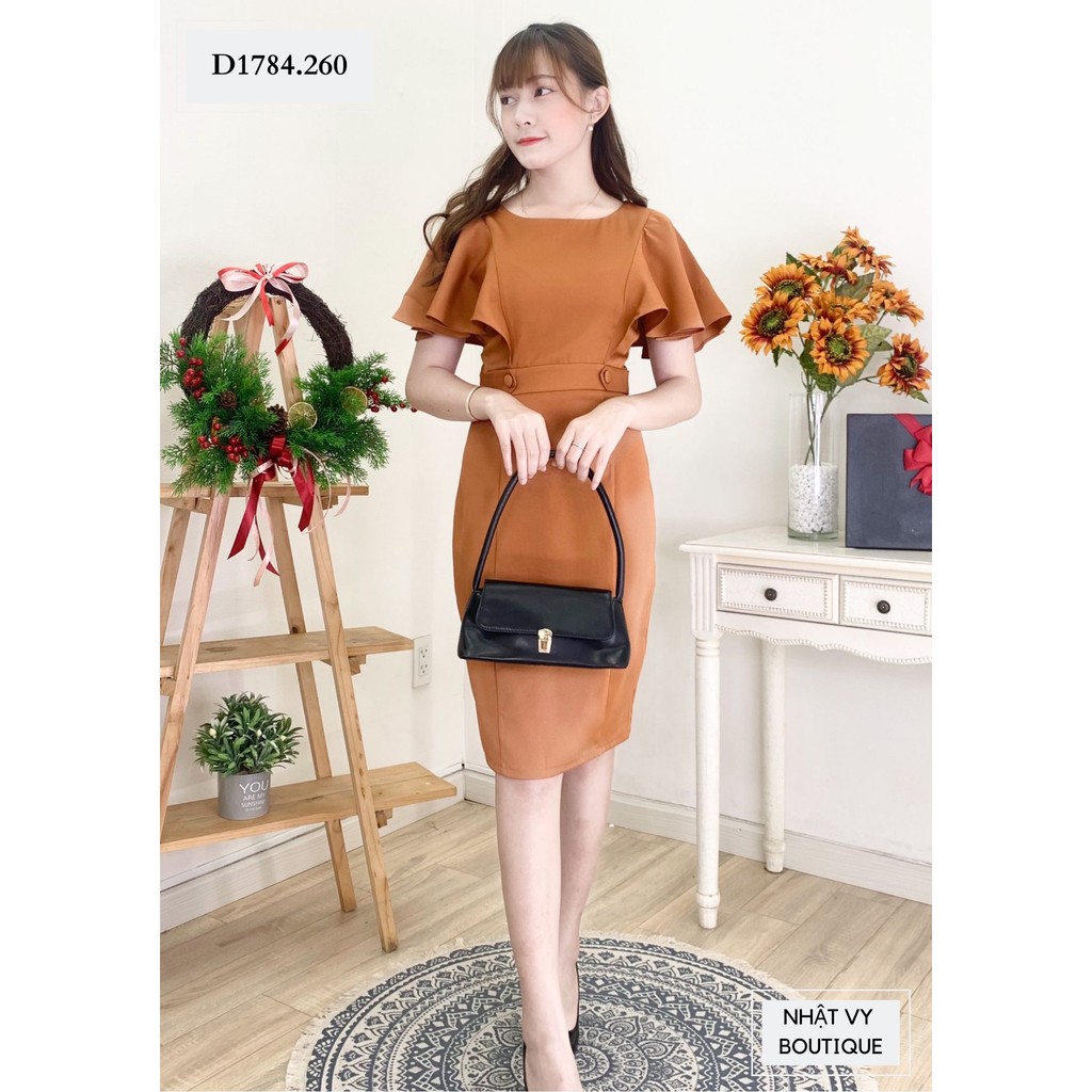 ĐẦM BODY CÁNH TIÊN PHỐI NÚT EO - D1784