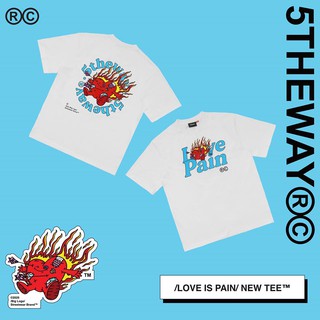 5THEWAY /love is pain/ New Tee WHITE
