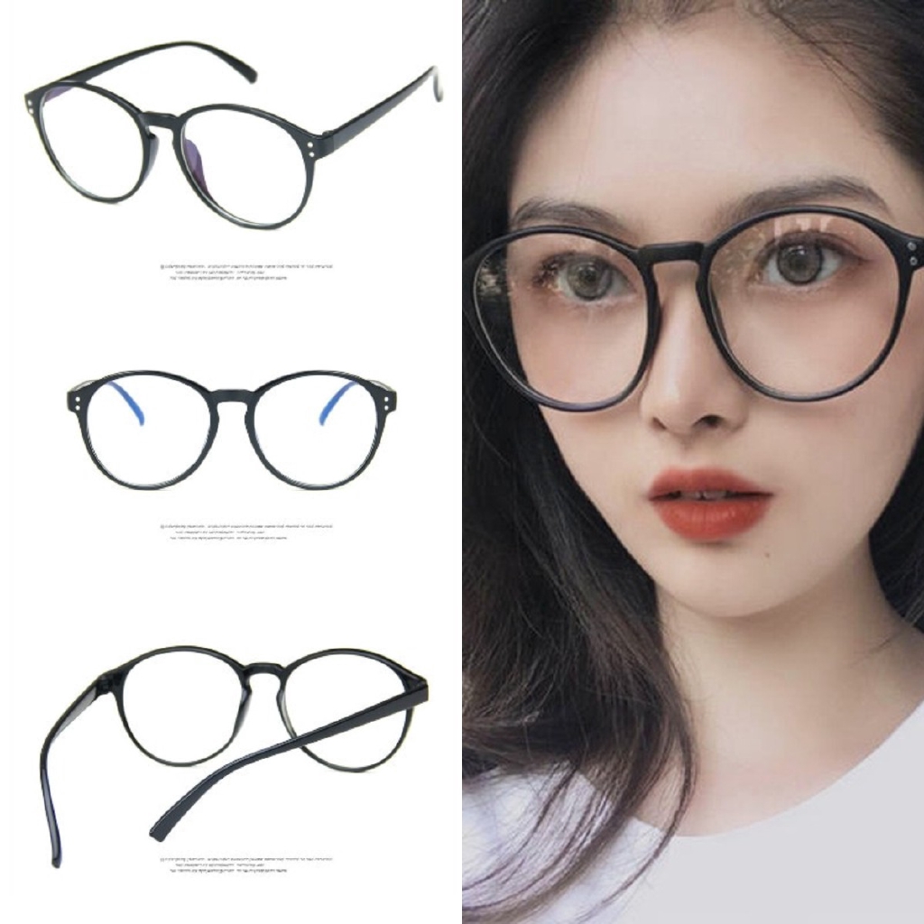 [Mã FAMAYFA giảm 10K đơn 50K] Kính gọng tròn chống ánh sáng xanh
